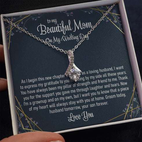 Mother-In-Law Necklace, Gift For The Mother Of The Groom Alluring Necklace From Son Meaningful Gift From Groom To His Mother Gifts for Mother In Law Rakva