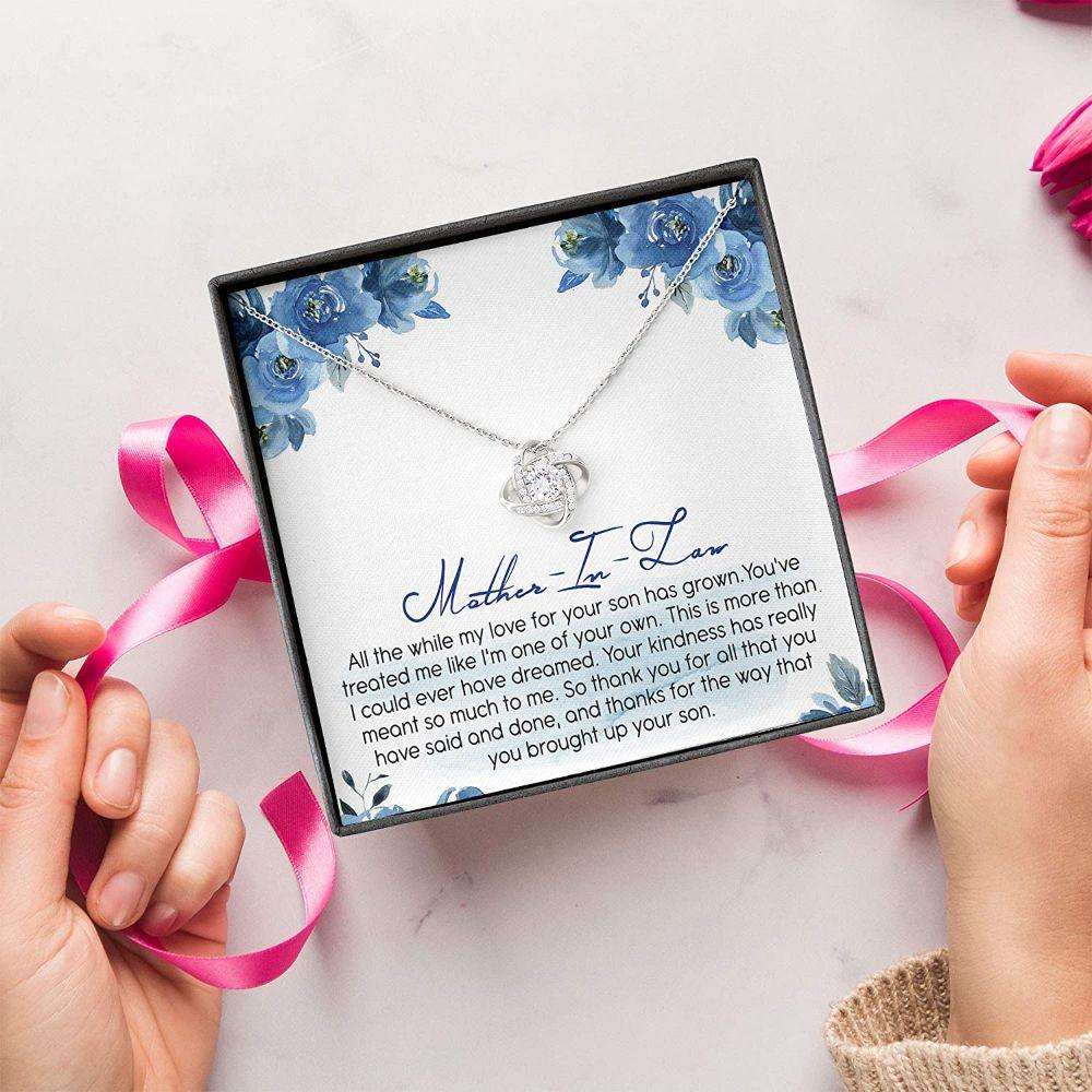 Mother-In-Law Necklace Gift “ Thank You Mother Of The Groom Gifts for Mother (Mom) Rakva