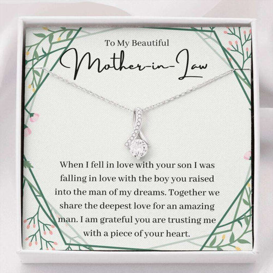 Mother-In-Law Necklace Gift, Wedding Day Gift Necklace For My Mother-In-Law From Bride Gifts for Mother (Mom) Rakva