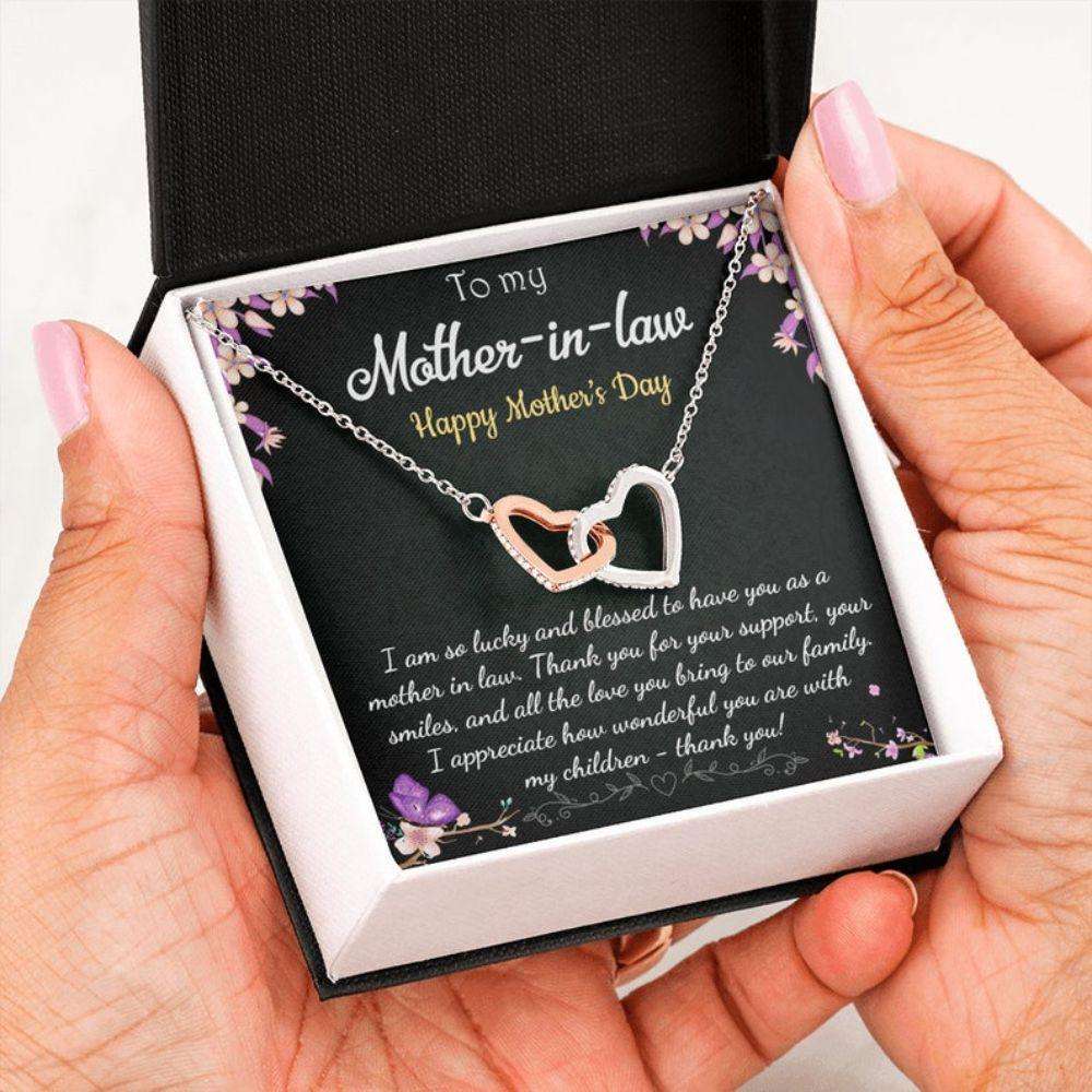 Mother-In-Law Necklace, Happy Mother’S Day Gift To Mother-In-Law, Mother’S Day Gift, Mom Gift From Bride Gifts for Mother (Mom) Rakva