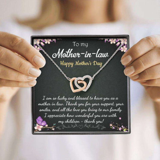 Mother-In-Law Necklace, Happy Mother’S Day Necklace Gift To Mother-In-Law, Mom Gift From Bride Gifts for Mother (Mom) Rakva
