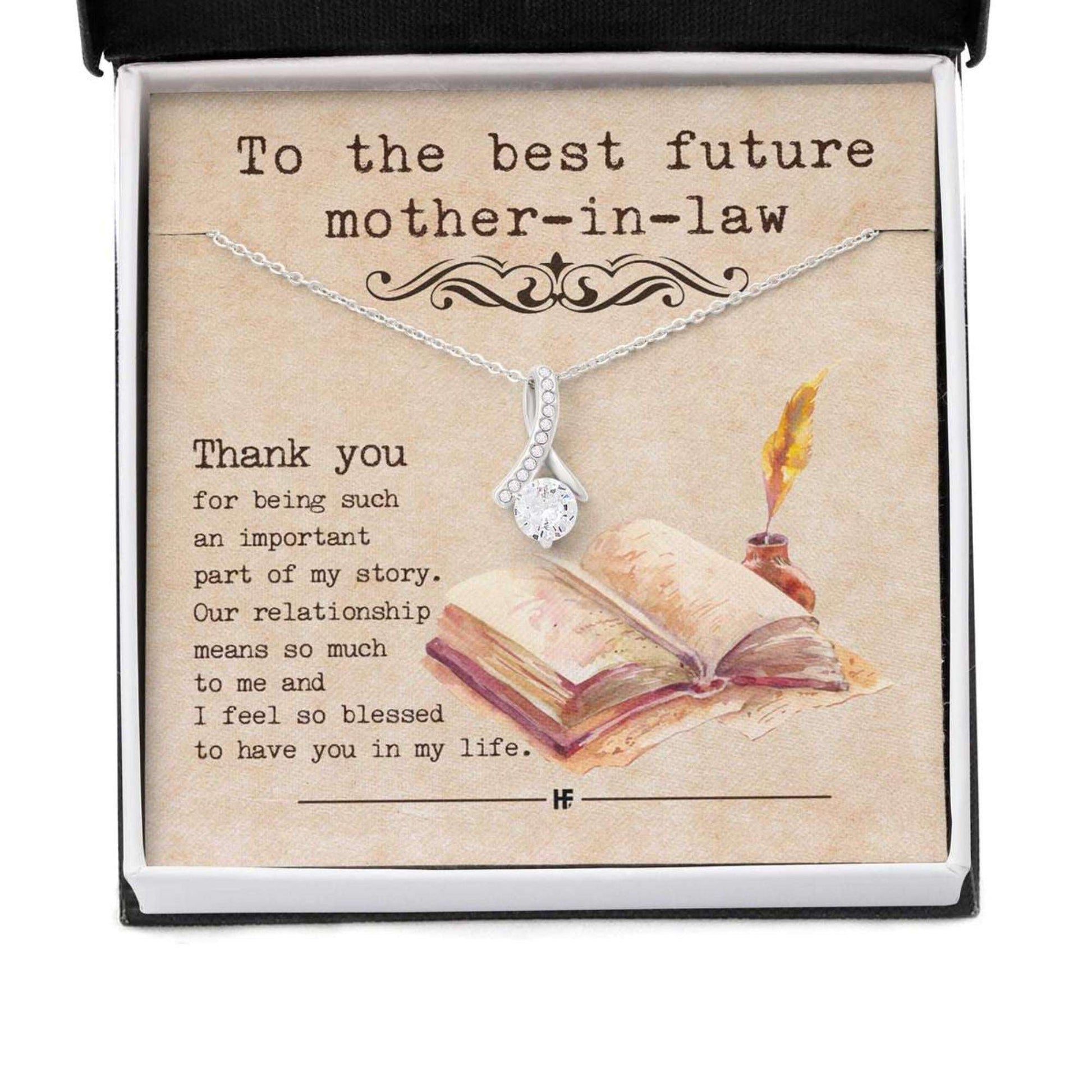 Mother-In-Law Necklace, Life Story Daughter’S Gift Future Mother In Law Alluring Beauty Necklaces Gifts For Daughter Rakva