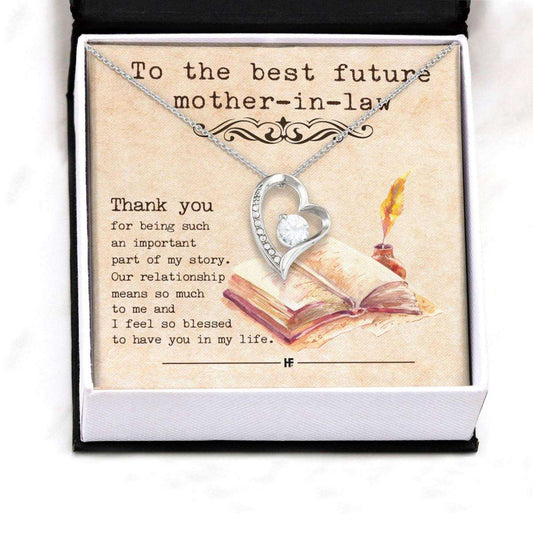 Mother-In-Law Necklace, Life Story Daughter’S Gift Future Mother In Law Forever Love Necklaces Gifts For Daughter Rakva