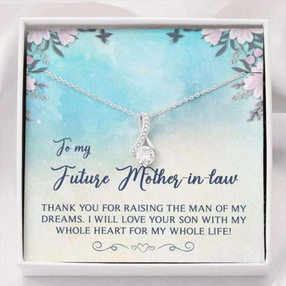 Mother In Law Necklace, Love Your Son With My Whole Heart Alluring Beauty Necklace Gift For Mother In Law Gifts for Mother In Law Rakva