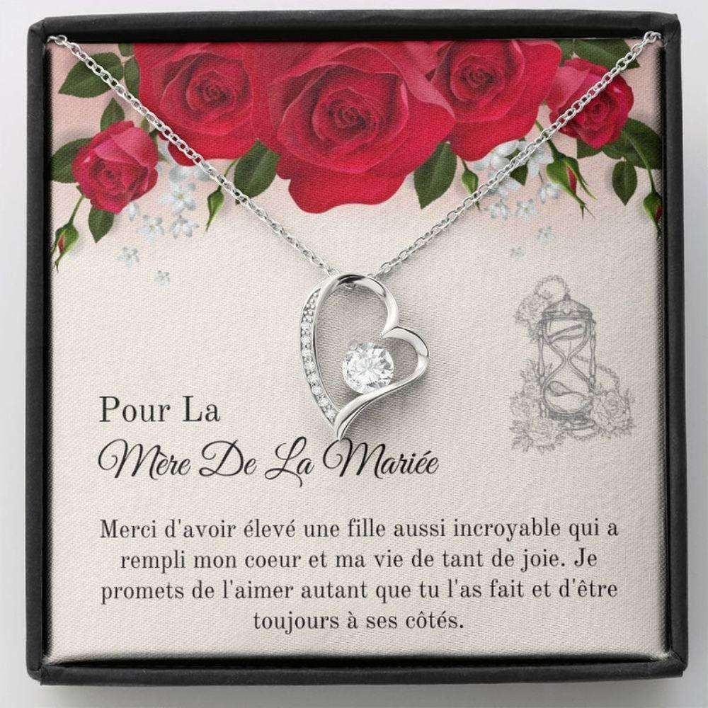 Mother-In-Law Necklace, Mere De La Mariee Gift “ French Future Mother In Law Wedding Gift Necklace “ Future Belle-Mere “ Keepsake From Groom Gifts for Mother (Mom) Rakva