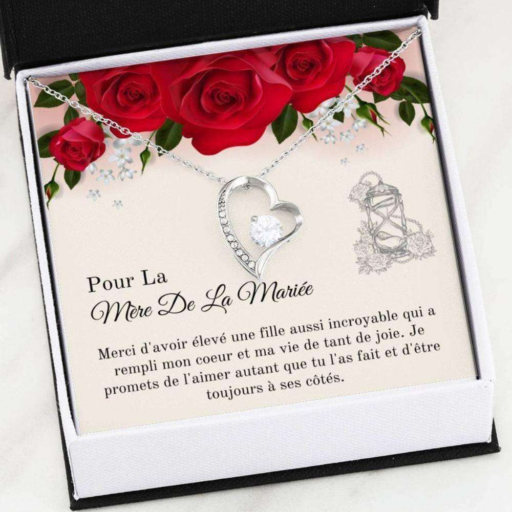 Mother-In-Law Necklace, Mere De La Mariee Gift “ French Future Mother In Law Wedding Gift Necklace “ Future Belle-Mere “ Keepsake From Groom Gifts for Mother (Mom) Rakva