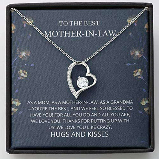 Mother-In-Law Necklace, Mom Necklace Gift “ You’Re The Best Necklace, Mother Of The Bride, Mother Of The Groom, Mother-In-Law Gift Gifts for Mother (Mom) Rakva