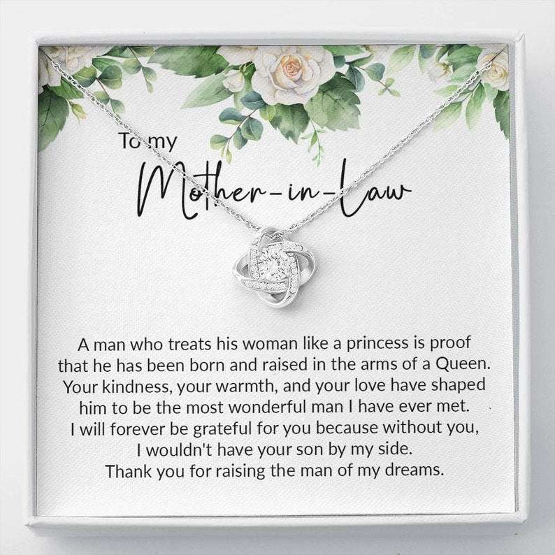 Mother-In-Law Necklace, Mother-In-Law Christmas Necklace, Mother-In-Law Gift, Birthday Card, Mothers Day Present V1 Gifts for Mother In Law Rakva