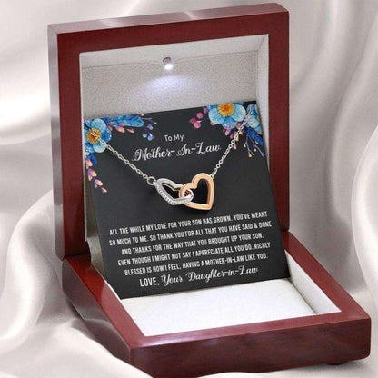 Mother-In-Law Necklace, Mother In Law Gift For Mothers Day, To My Mother In Law Necklace Gift Gifts for Mother (Mom) Rakva