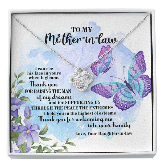 Mother In Law Necklace, Mother In Law Gift From Daughter In Law, Mothers Day Gifts Custom Necklace Gifts For Daughter Rakva