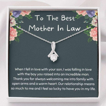 Mother-In-Law Necklace, Mother-In-Law Gift: Mother-In-Law Birthday Necklace, Thoughtful Mother In Law Gift Gifts for Mother (Mom) Rakva