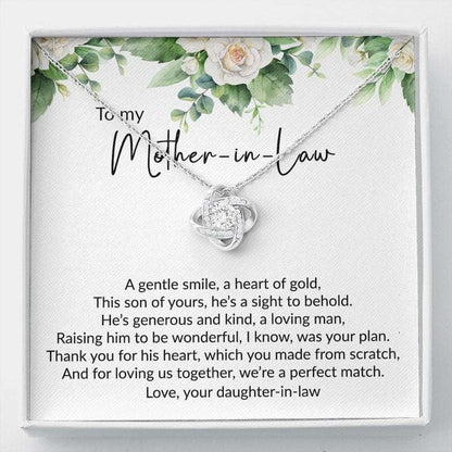 Mother-In-Law Necklace, Mother In Law Gift, Necklace Gift To My Mother-In-Law On Wedding Day, Christmas Mother’S Day Necklace Gifts for Mother In Law Rakva