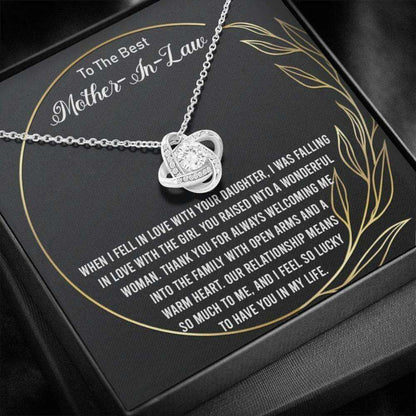 Mother-In-Law Necklace, Mother In Law Gifts From Son In Law, Mother In Law Birthday Mother’S Day Necklace Gifts From Son In Law Gifts for Mother (Mom) Rakva