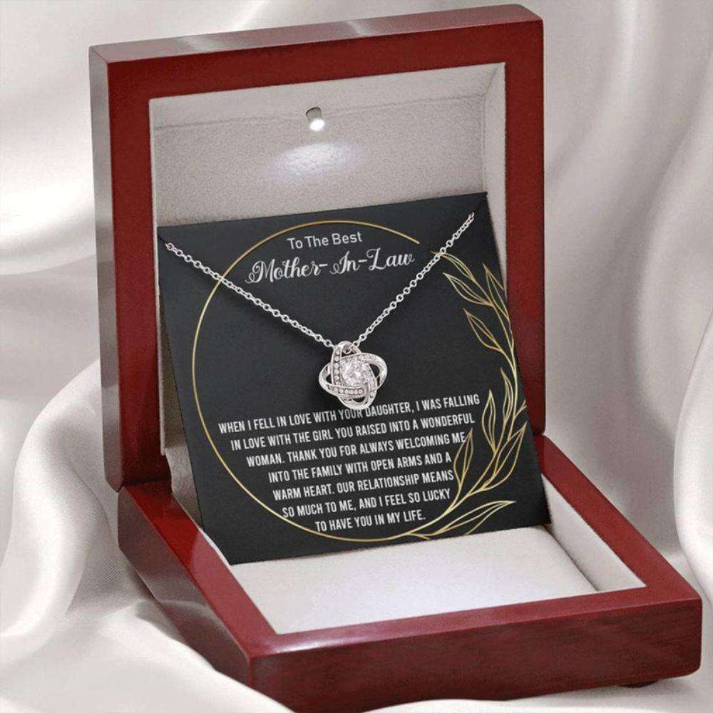 Mother-In-Law Necklace, Mother In Law Gifts From Son In Law, Mother In Law Birthday Mother’S Day Necklace Gifts From Son In Law Gifts for Mother (Mom) Rakva