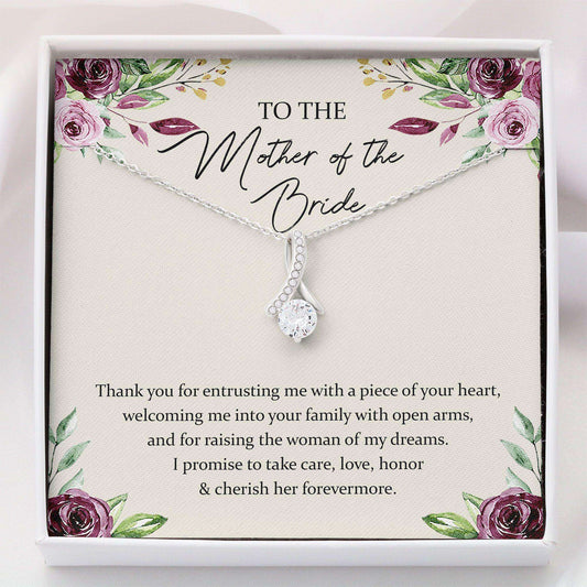 Mother-In-Law Necklace, Mother In Law Necklace “ Mother Of The Bride Gift From Groom “ Alluring Gifts for Mother (Mom) Rakva