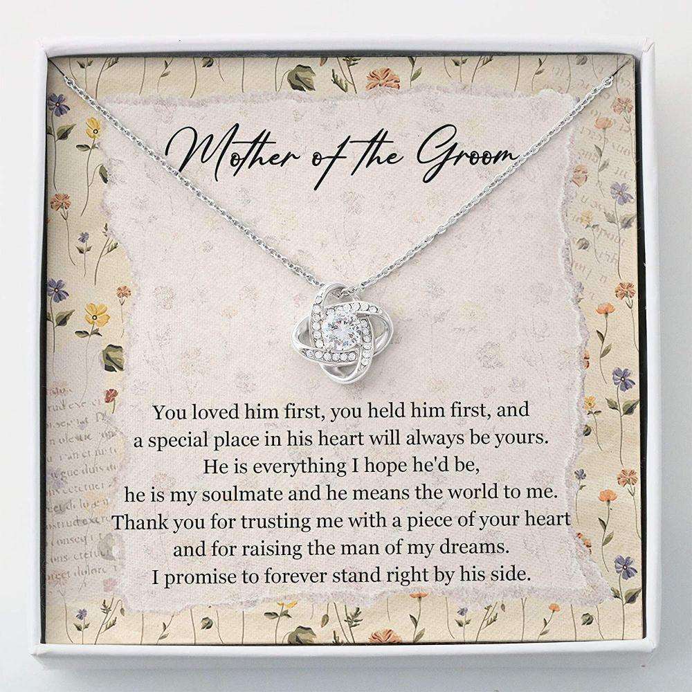 Mother-In-Law Necklace, Mother Necklace Mother Of The Groom Gift “ Wedding Gift From Bride Gifts for Mother (Mom) Rakva