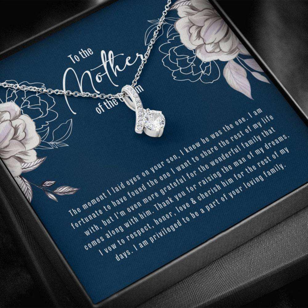 Mother-In-Law Necklace, Mother Of Groom From Daughter In Law: Mother Of The Groom Necklace Gift From Bride, Beauty Necklace Gifts For Daughter Rakva