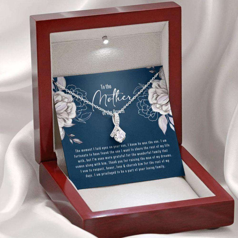 Mother-In-Law Necklace, Mother Of Groom From Daughter In Law: Mother Of The Groom Necklace Gift From Bride, Beauty Necklace Gifts For Daughter Rakva