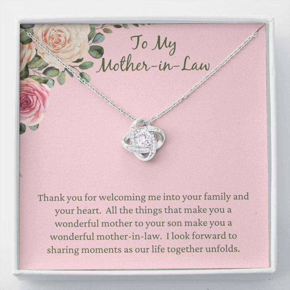 Mother-In-Law Necklace, Mother Of Groom Necklace Gift From Bride, Gift For Bonus Mom, Mother In Law Gifts for Mother (Mom) Rakva