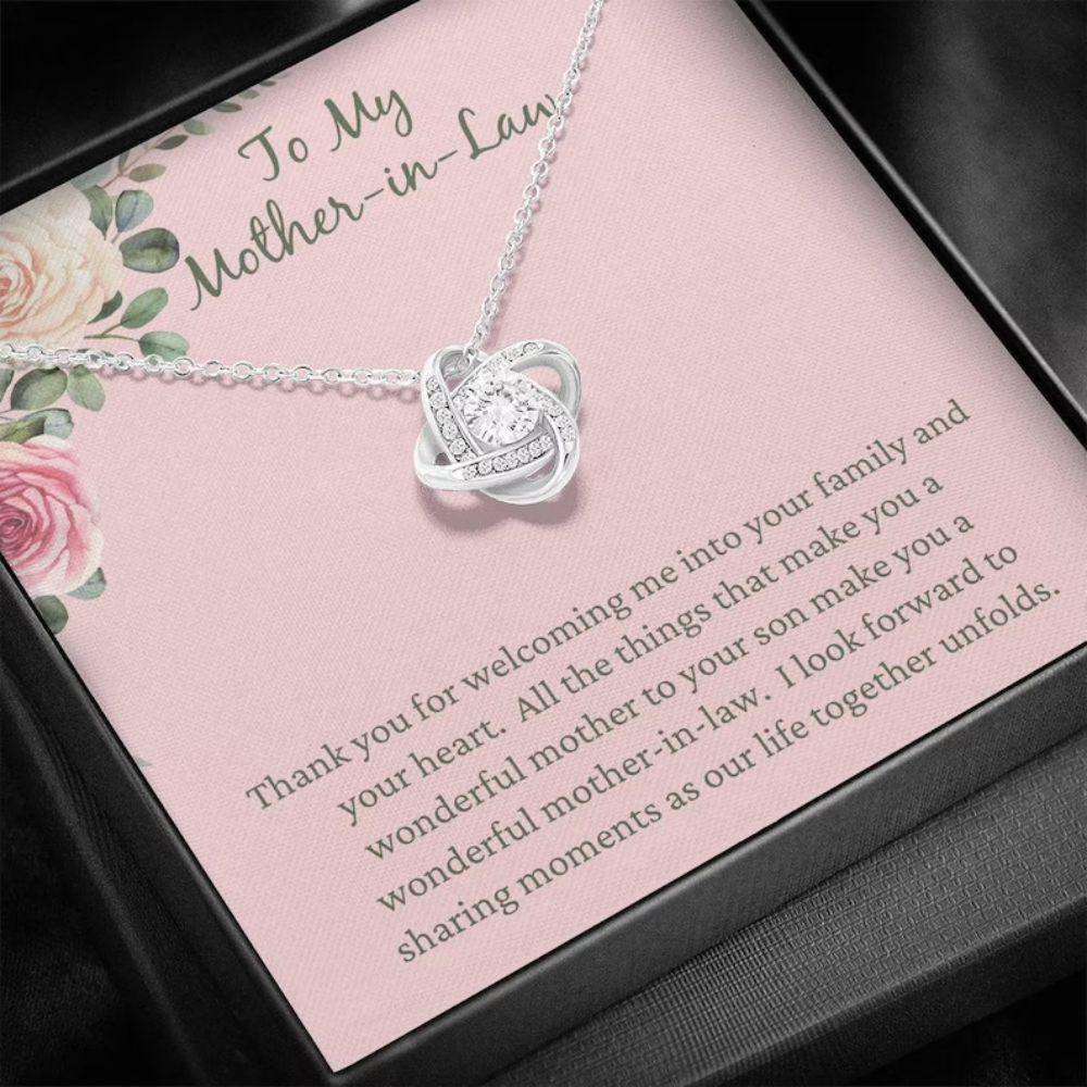 Mother-In-Law Necklace, Mother Of Groom Necklace Gift From Bride, Gift For Bonus Mom, Mother In Law Gifts for Mother (Mom) Rakva