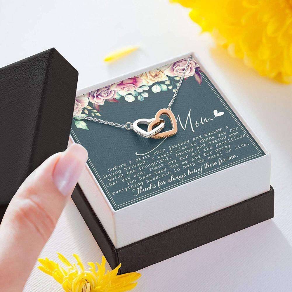 Mother-In-Law Necklace, Mother Of The Groom Gift Necklace “ Necklace With Gift Box For Birthday Christmas Gifts for Mother (Mom) Rakva