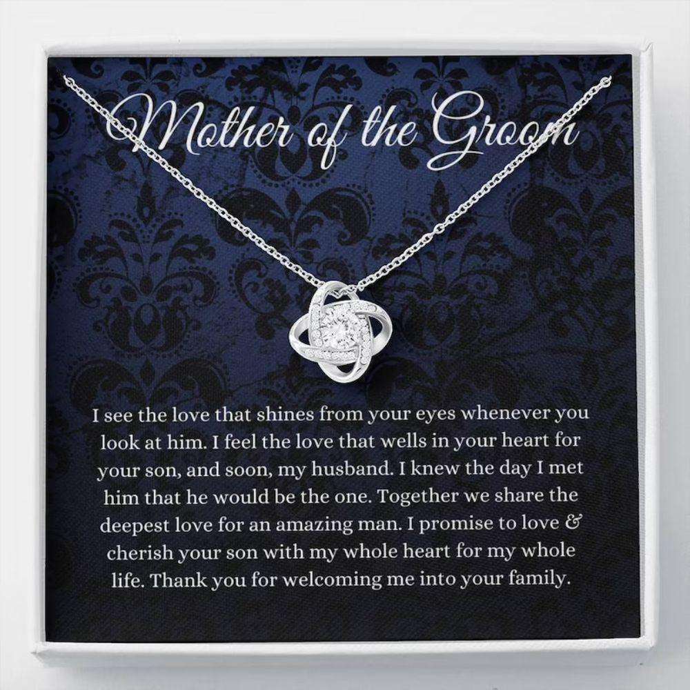 Mother-In-Law Necklace, Mother Of The Groom Gift Necklace, Wedding Gift, Bridal Party, Future Mother-In-Law Gift Gifts for Mother (Mom) Rakva