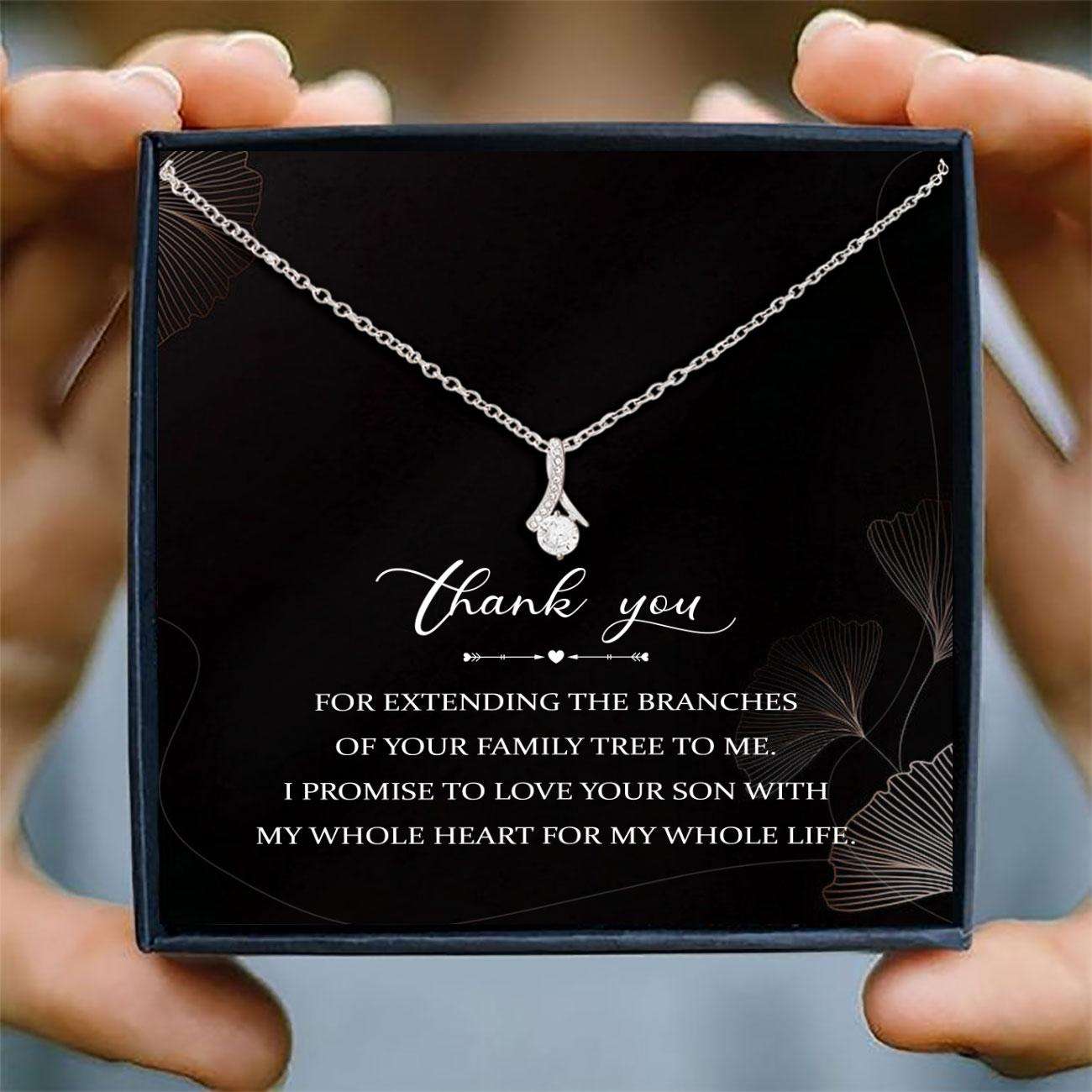 Mother-In-Law Necklace, Mother Of The Groom Necklace “ Alluring Beauty Necklace “ Mother Of The Groom Gift From Bride V1 Gifts for Mother (Mom) Rakva