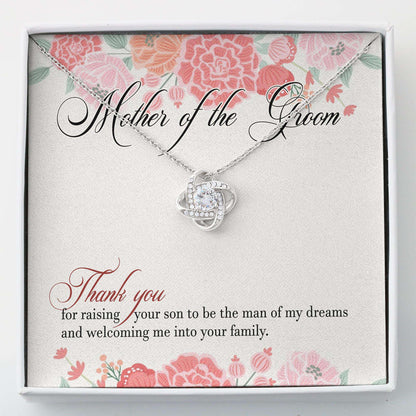 Mother In Law Necklace , Mother Of The Groom Necklace Gift “ Thank You Mom Wedding Jewelry Gift V1 Gifts for Mother (Mom) Rakva