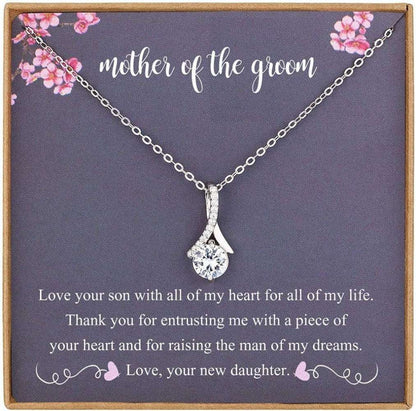 Mother-In-Law Necklace, Mother Of The Groom Necklace Gifts, Necklace Gift For Mom On Wedding Day Gifts for Mother (Mom) Rakva