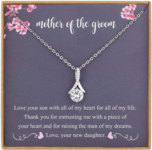 Mother-In-Law Necklace, Mother Of The Groom Necklace Gifts, Necklace Gift For Mom On Wedding Day Gifts for Mother (Mom) Rakva