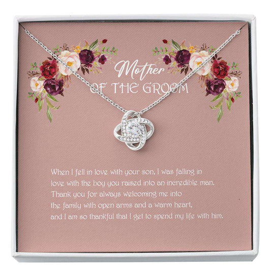 Mother-In-Law Necklace, Mother Of The Groom Necklace, Mother In Law Necklace, Gift From Bride, Mil Gift, Wedding Custom Necklace Gifts for Mother (Mom) Rakva