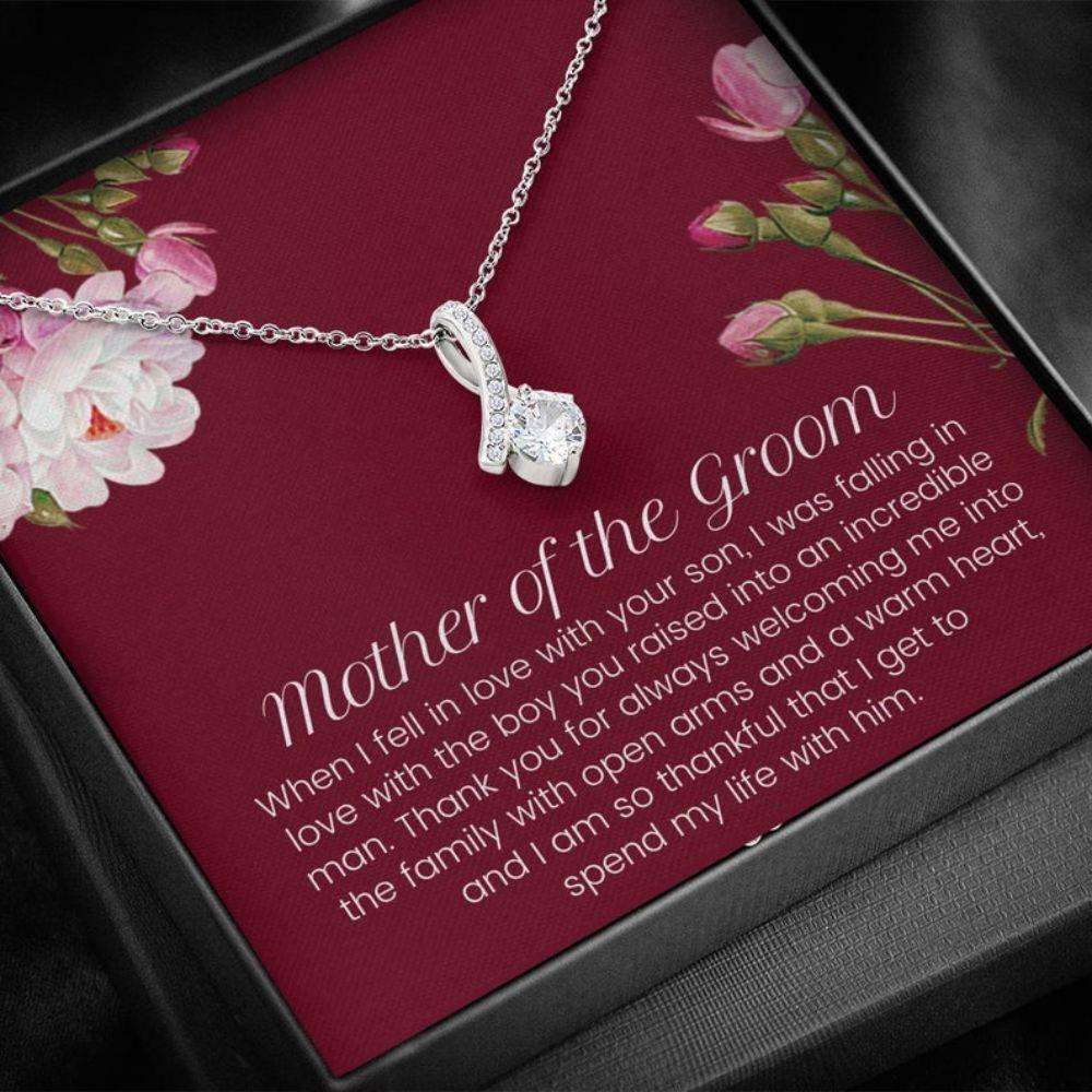 Mother-In-Law Necklace, Mother Of The Groom Necklace, Mother In Law Necklace, Gift From Bride, Mil Gift, Wedding Gift Gifts for Mother (Mom) Rakva