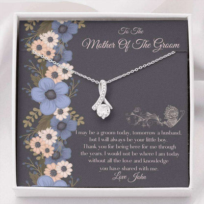 Mother-In-Law Necklace, Mother Of The Groom Necklace “ Wedding Gift From Groom “ Gift For Groom Mom “ Family Wedding Gifts Gifts for Mother (Mom) Rakva