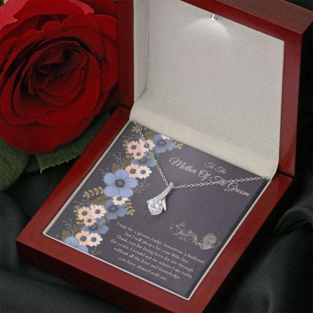 Mother-In-Law Necklace, Mother Of The Groom Necklace “ Wedding Gift From Groom “ Gift For Groom Mom “ Family Wedding Gifts Gifts for Mother (Mom) Rakva