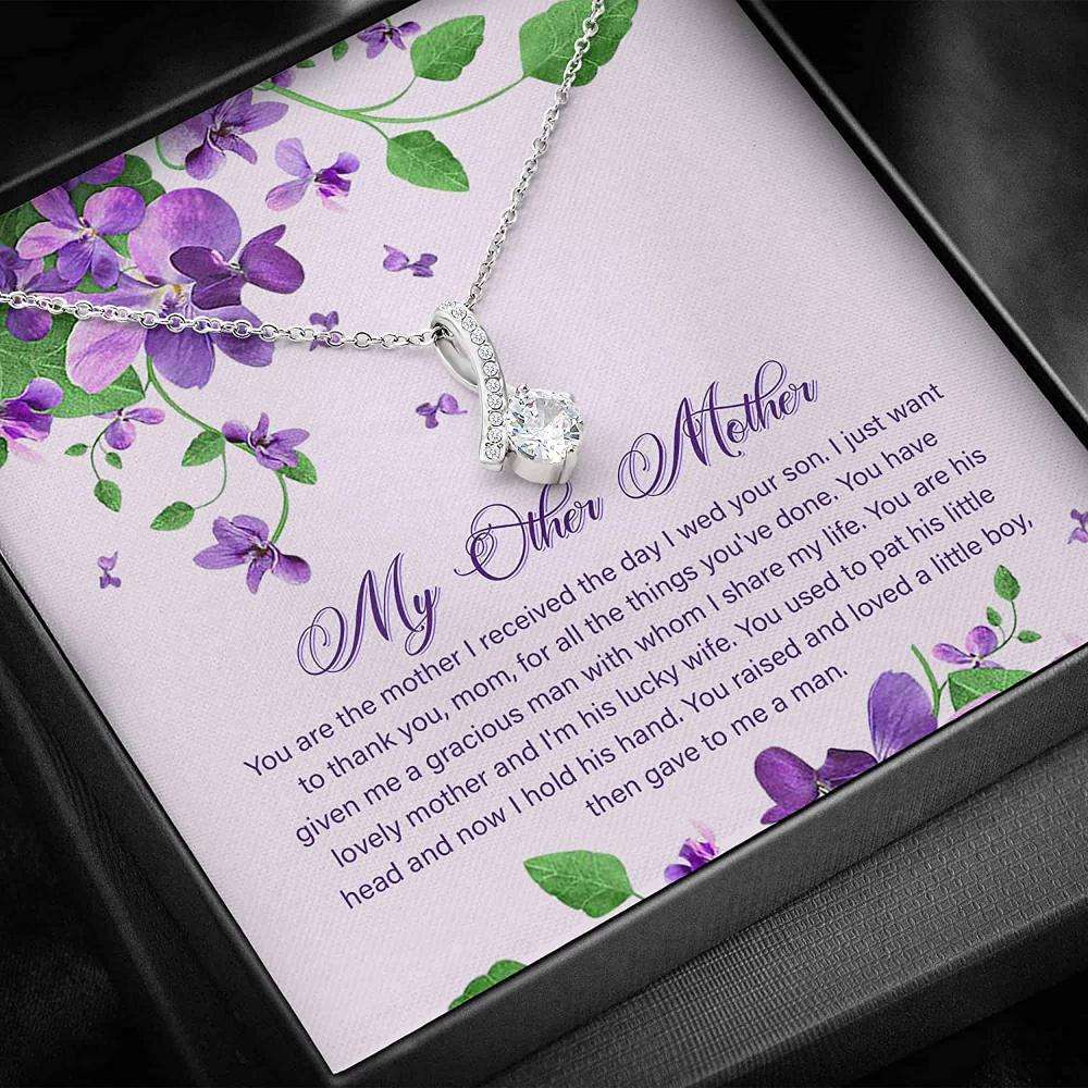 Mother In Law Necklace “ Mother Of The Groom Wedding Gift Gifts for Mother (Mom) Rakva