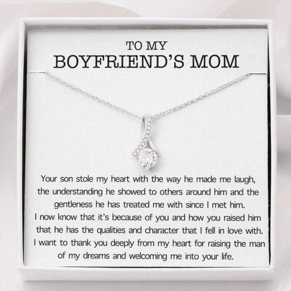 Mother-In-Law Necklace, Mothers Day Necklace Gift For Boyfriend’S Mom, Boyfriend’S Mom Gift, To My Boyfriends Mom Gift Gifts for Mother In Law Rakva