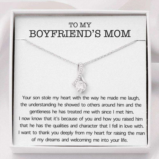 Mother-In-Law Necklace, Mothers Day Necklace Gift For Boyfriend’S Mom, Boyfriend’S Mom Gift, To My Boyfriends Mom Gift Gifts for Mother In Law Rakva