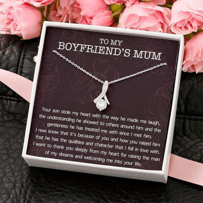 Mother-In-Law Necklace, Mothers Day Necklace Gift For Boyfriend’S Mom, Boyfriend’S Mom Gift, To My Boyfriends Mom Necklace Gifts for Mother In Law Rakva