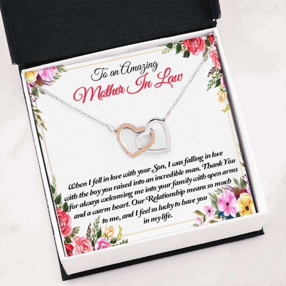 Mother-In-Law Necklace, Mothers Day Necklace To An Amazing Mother In Law Thank You Gifts for Mother In Law Rakva