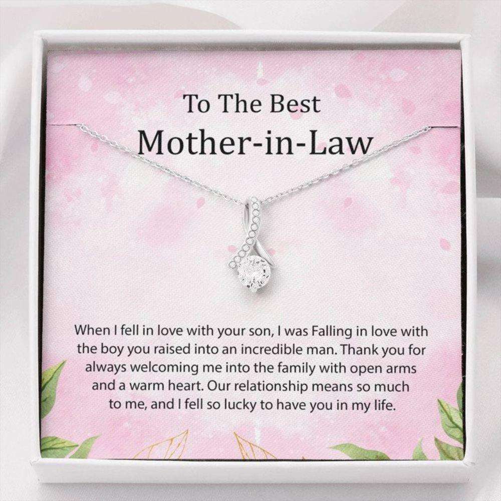 Mother-In-Law Necklace, Mothers Day Necklace To My Mom In Law Necklace Gifts for Mother In Law Rakva