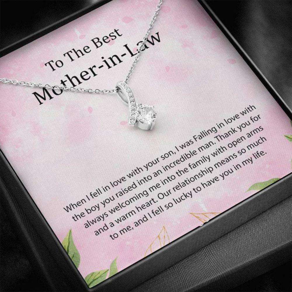 Mother-In-Law Necklace, Mothers Day Necklace To My Mom In Law Necklace Gifts for Mother In Law Rakva