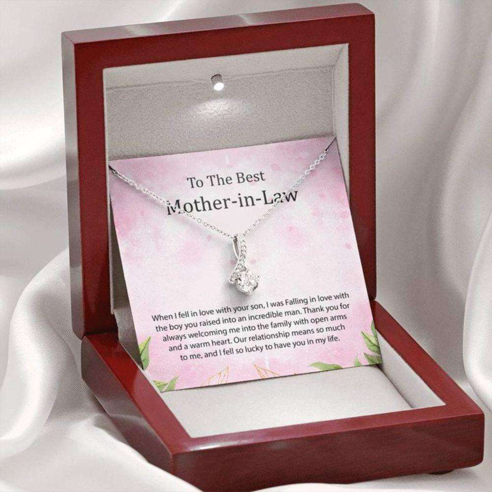 Mother-In-Law Necklace, Mothers Day Necklace To My Mom In Law Necklace Gifts for Mother In Law Rakva