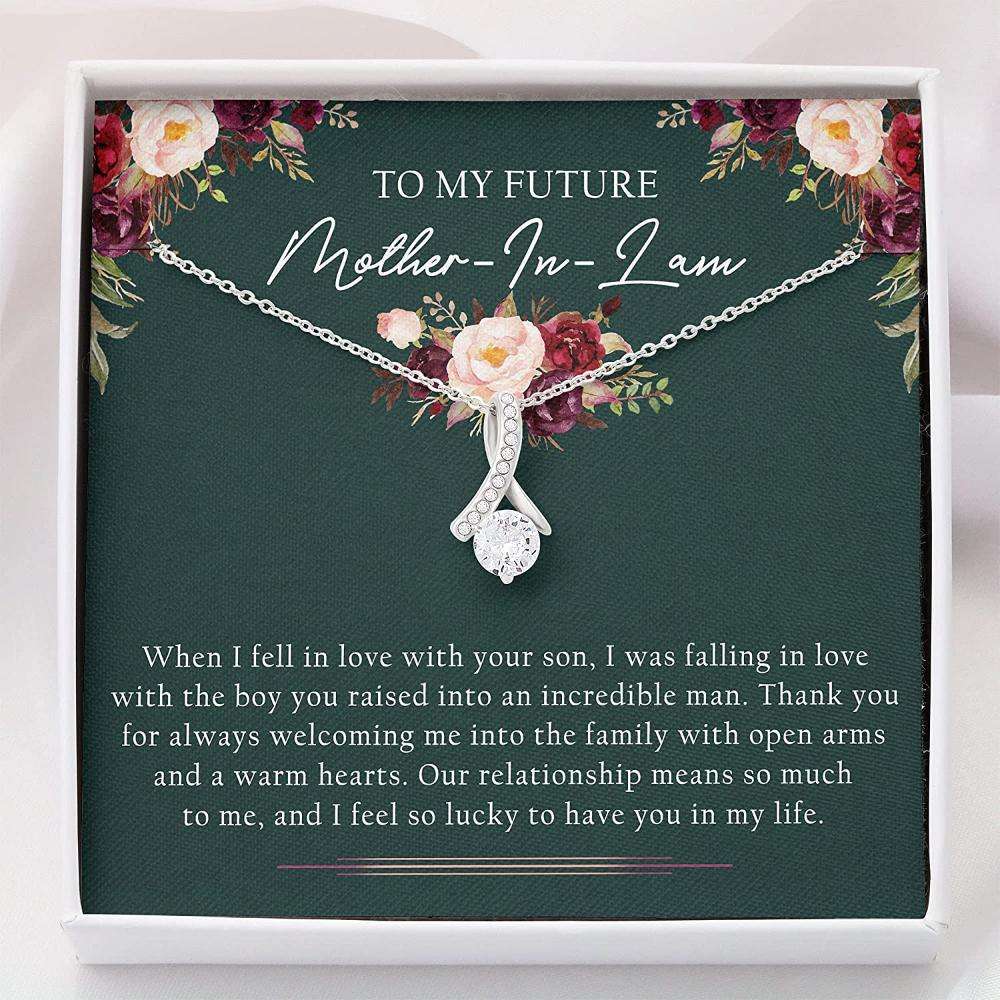 Mother-In-Law Necklace, My Future Mother-In-Law Necklace “ Mothers Day Necklace Gifts for Mother (Mom) Rakva