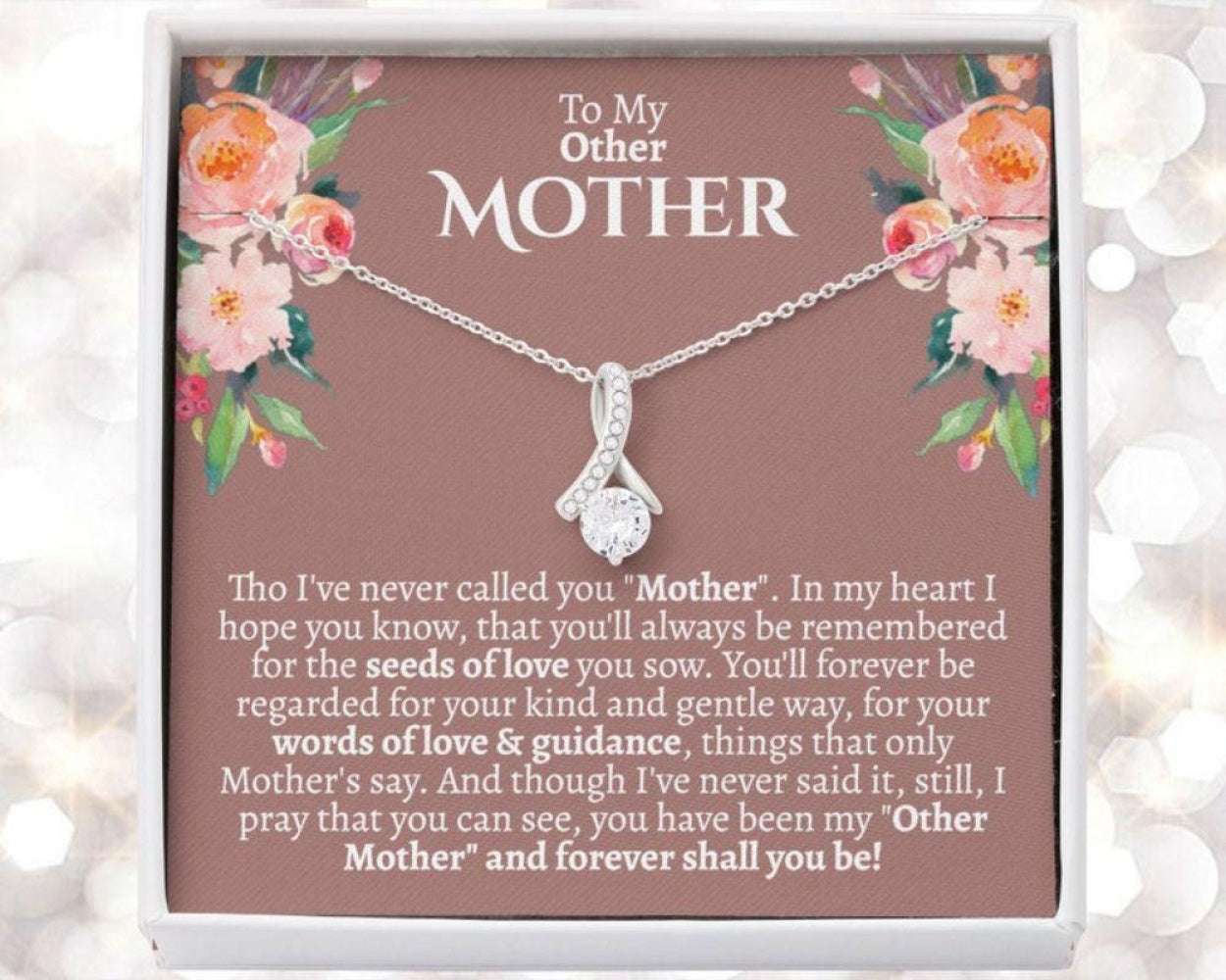 Mother In Law Necklace, Other Mother Gift, Second Mom Gift, Mother In Law Poem, Mother In Law Birthday, Bonus Mom Gift Gifts for Mother (Mom) Rakva