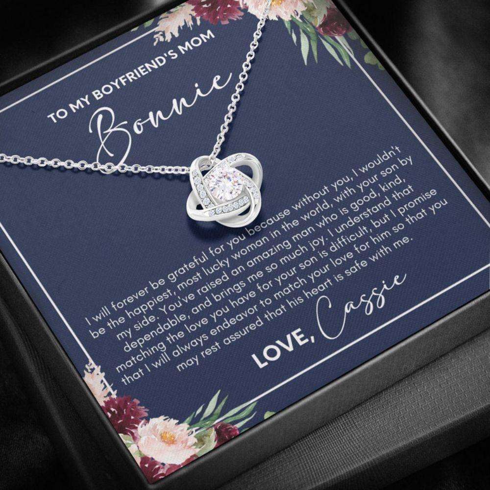 Mother-In-Law Necklace, Personalized To My Boyfriends Mom Necklace, Mothers Day Necklace Gifts For Boyfriend’S Mom Gifts for Mother (Mom) Rakva