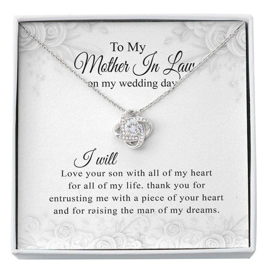 Mother-In-Law Necklace, Sentimental Mother In Law Gift From Bride, Mother In Law Gift For Wedding Day From Daughter In Law Custom Necklace Gifts For Daughter Rakva