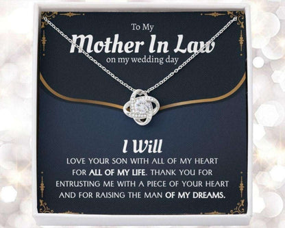 Mother-In-Law Necklace, Sentimental Mother In Law Gift From Bride, Mother In Law Gift For Wedding Day From Daughter In Law Gifts For Daughter Rakva