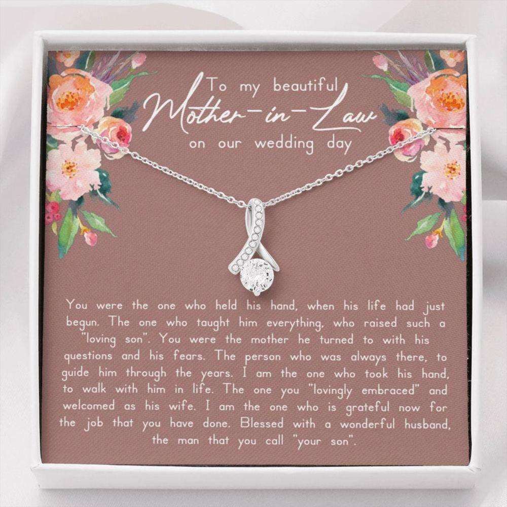 Mother-In-Law Necklace, Sentimental Mother In Law Gift On Wedding Day, Future Mother In Law Necklace, Wedding Gift For Mother Of The Groom Gifts for Mother (Mom) Rakva