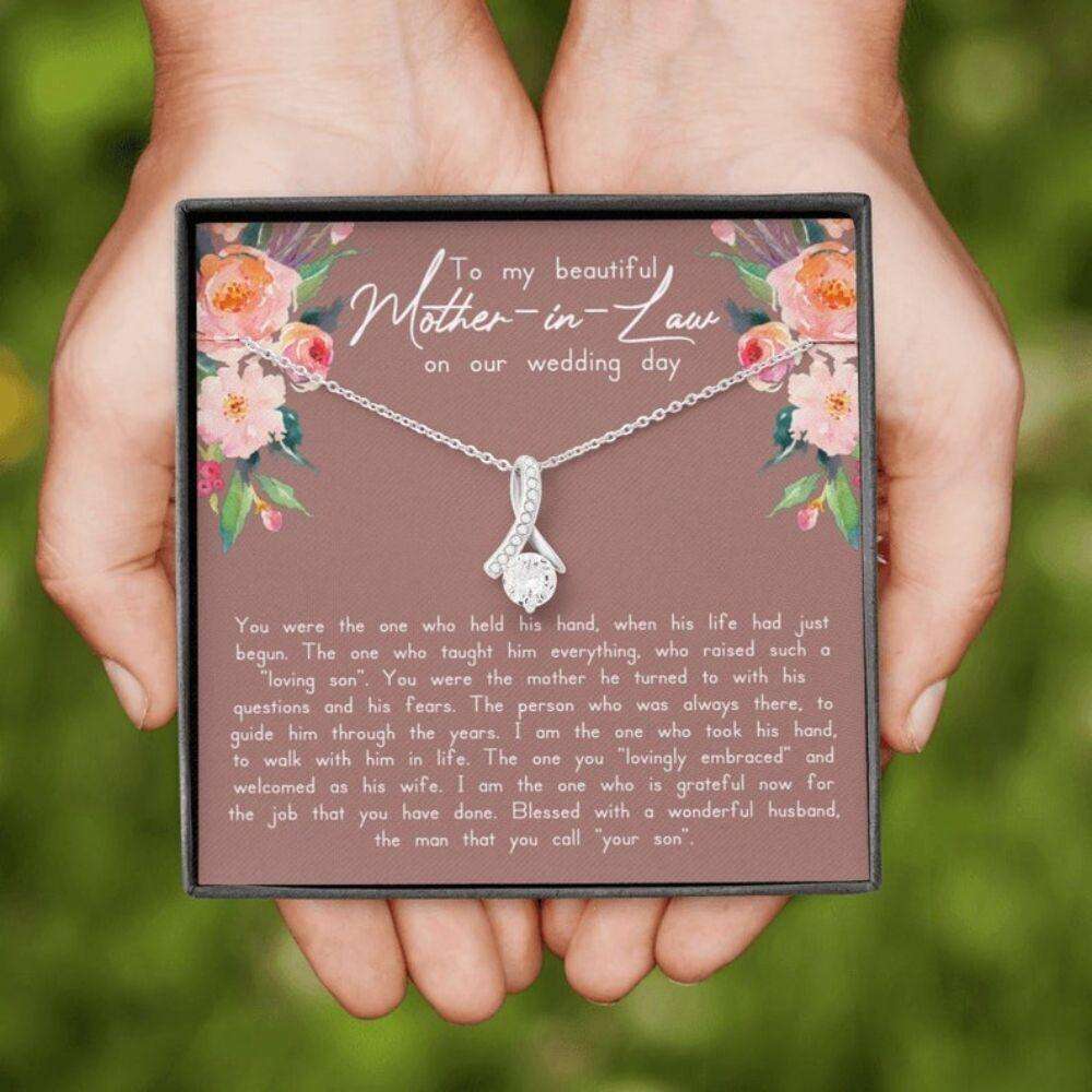 Mother-In-Law Necklace, Sentimental Mother In Law Gift On Wedding Day, Future Mother In Law Necklace, Wedding Gift For Mother Of The Groom Gifts for Mother (Mom) Rakva