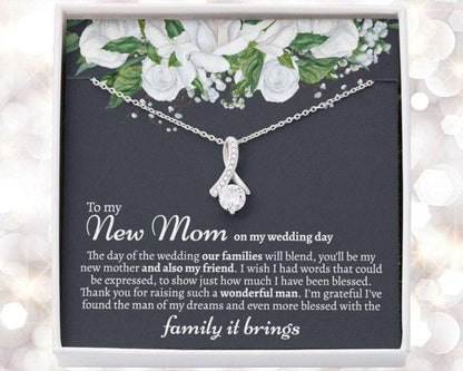Mother-In-Law Necklace, Sentimental Mother-In-Law Wedding Necklace Gift From Bride, Mother Of The Groom Gifts for Mother (Mom) Rakva